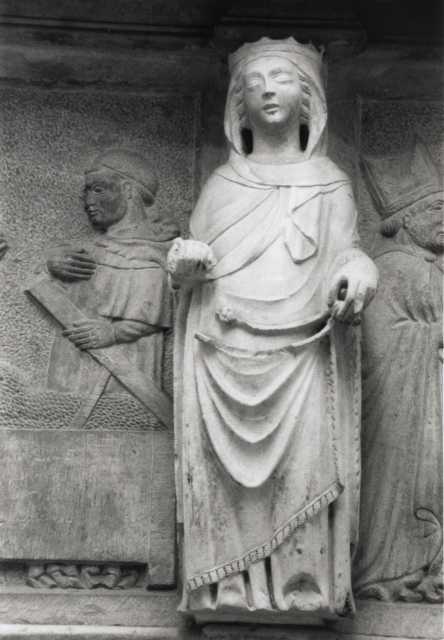 Tumidei, Stefano — Anonimo sec. XIV/ XV - Arca di sant'Ansovino: Allegoria di Virtù — particolare